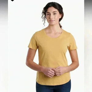 Kuhl Arabella Scoop Short Sleeve Tee Size Medium 100% organic